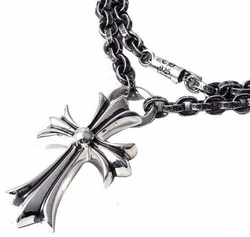 Authentic [Chrome Hearts] Necklace Paperchain (20inch) with Small